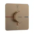 Термостат на 2 потребителя со встроенной защитной комбинацией EN 1717 Hansgrohe ShowerSelect Comfort Q (цвет - шлифованная бронза) 15586140