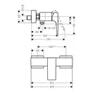 HANSGROHE Metropol Смеситель для душа, полированное золото (32560990)