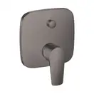 Смеситель для ванны, со встроенной защитной комбинацией Hansgrohe Talis E (цвет - шлифованный чёрный хром) 71474340