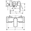 Смеситель для душа Hansgrohe Vernis Shape (цвет - хром) (71650000) фото 3 Aquada.com.ua