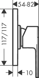 HANSGROHE Vernis Shape Смеситель для душа, хром (71658000)