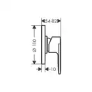 Hansgrohe Vernis Blend Смеситель для душа, хром (71663000)