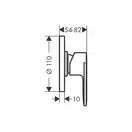 Hansgrohe Vernis Blend Смеситель для душа, хром (71663000)