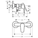 Смеситель для душа Hansgrohe Talis E (цвет - белый матовый) (71760700) фото 2 Aquada.com.ua