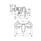 Hansgrohe Talis E Смеситель для душа, золото (71760990)