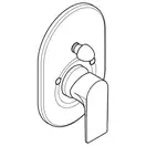 Смеситель для ванны Hansgrohe Rebris E (цвет - чёрный матовый), в комплекте со встраиваемой частью 72458670