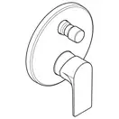 Hansgrohe Rebris E Смеситель для ванны/душа, хром (72468000)