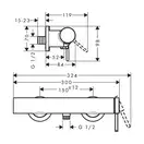 Hansgrohe Finoris Смеситель для душа, черный матовый (76620670)