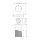 змішувач для душу Omnires Contour прихованого монтажу, chrome (CT8045GLB)