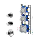 Термостат для душа/ванны Paffoni Modular Box (цвет - хром), в комплекте со скрытой частью (MDE018CR+MDBOX018)