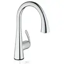 Сенсорный однорычажный смеситель для кухни 1/2 Grohe Zedra Touch (цвет - хром) (30219000) фото 1 Aquada.com.ua