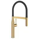 Змішувач для кухні Grohe Essence New висувний дворіжимний аератор, золото (30294GL0)