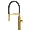 Змішувач для кухні Grohe Essence New висувний дворіжимний аератор, золото (30294GL0)