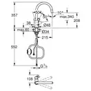 Grohe BauLoop New Смеситель для кухни, хром (30543000)
