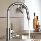 Змішувач одноважільний для кухонної мийки з витяжною лійкою Grohe Get 31484001