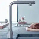 Змішувач для кухні з висувним виливом Grohe Zedra SmartControl (31593DC2)