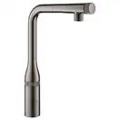 Змішувач для кухні GROHE Essence SmartControl з висувним L-подібним виливом, графіт глянець (31615A00)