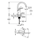 Grohe Eurosmart New Смеситель для кухни, хром (33202003)