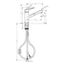 Hansgrohe Focus M427-H150 Змішувач для кухні, хром (71814000)
