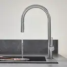 Змішувач для кухні Hansgrohe Talis 210 2jet з витяжним виливом Sbox, Brushed Black Chrome (72801340)