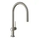 Змішувач для кухні Hansgrohe Talis 210 1jet з витяжним виливом, Stainless Steel (72802800)