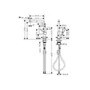 Hansgrohe Talis M54 270 Змішувач для кухні, чорний матовий (72845670)