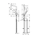 HANSGROHE Metris M71 320 Змішувач для кухні, хром (73801000)