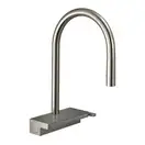 Змішувач кухонний Hansgrohe Aquno Select M81 170 3jet з витяжним зливом, Stainless Steel Finish (73837800)