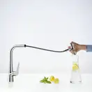Змішувач для кухні Hansgrohe Talis Select 300 2jet з висувним виливом, хром (73867000)