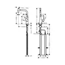 Змішувач для кухні Hansgrohe Talis Select 300 2jet з висувним виливом, хром (73867000)