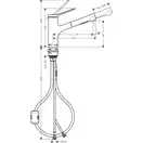 Hansgrohe Zesis M33 150 Змішувач для кухні, Matt Black (74800670)