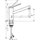 Hansgrohe Zesis M33 150 Змішувач для кухні, чорний (74802670)