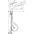 Hansgrohe Zesis M33 Змішувач кухонний, сталь (74803800)