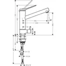Hansgrohe Zesis M33 Змішувач для кухні, хром (74808000)