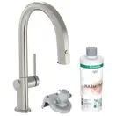 Змішувач кухонний Hansgrohe Aqittura M91 FilterSystem 210 1jet pull/out Harmony, Stainless (76801800)