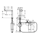 Hansgrohe Aqittura M91 FilterSystem 240 Смеситель, хром (76802000)