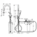 Hansgrohe Aqittura M91 Змішувач для кухні, хром (76803000)