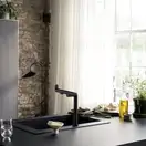 Hansgrohe Aqittura M91 Змішувач для кухні, чорний (76804670)