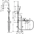 Hansgrohe Aqittura M91 Змішувач для кухні, хром (76826000)