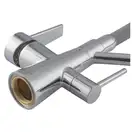 KOER KB-72003-01 Смеситель кухонный 2в1, хром/графит (KR3375)