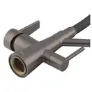 KOER KB-72003-07 Смеситель для кухни, черный/хром (KR3377)