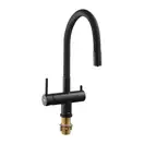 KOER KB-72002-05 Смеситель для кухни, черный/хром (KR3384)