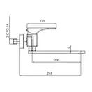 KOER KB-73010-05 Смеситель для кухни, черный (KR3491)