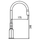 KOER KB-70029-07 Смеситель для кухни, графит (KR5500)