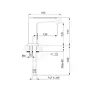 15454501 Sensomax Photocell Змішувач для раковини на фотоелементах, підкл. 1/2, хром Adell (15454501)