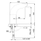 15454521 Solo Photocell Змішувач для раковини на фотоелементах, підкл. 1/2, хром Adell (15454521)