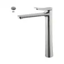 Fima Carlo Змішувач для умивальника високий Fima Flo, браширований нікель (F3801/HSN) (F3801_HSN)