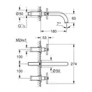 Змішувач для раковини Grohe Atrio S-Size (20164003)