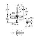 Змішувач для раковини Grohe Atrio (21022003)