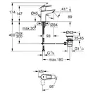 Змішувач для раковини Grohe BauLoop New S-Size, хром (22054001)
